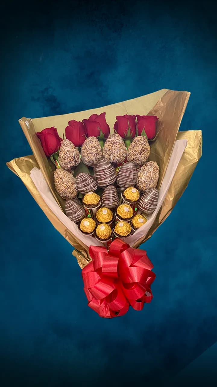 Bouquet fresas con chocolate