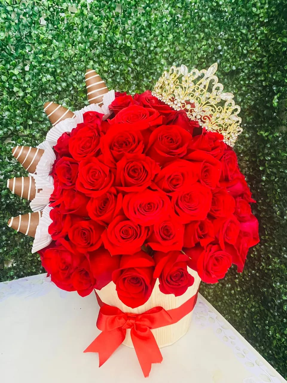 Roses and Royal Crown