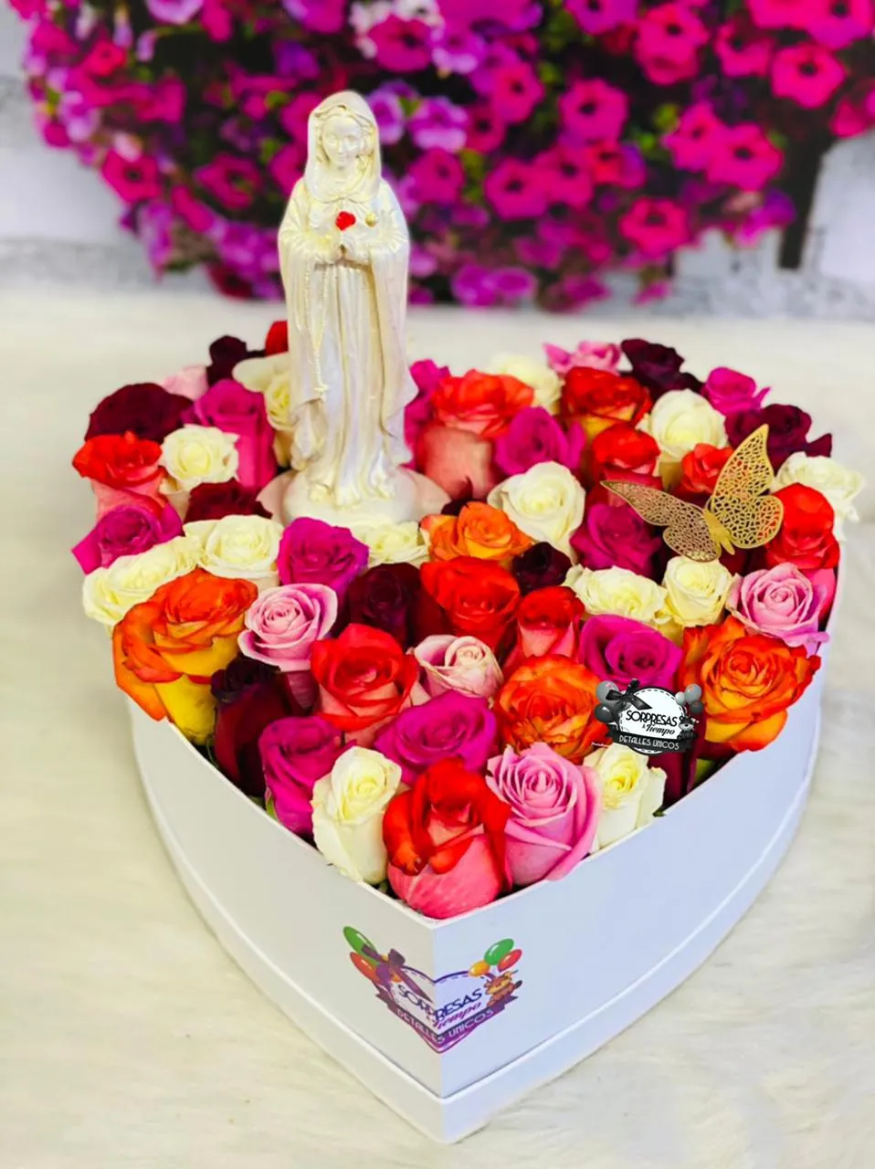 Corazón Rosas Mística