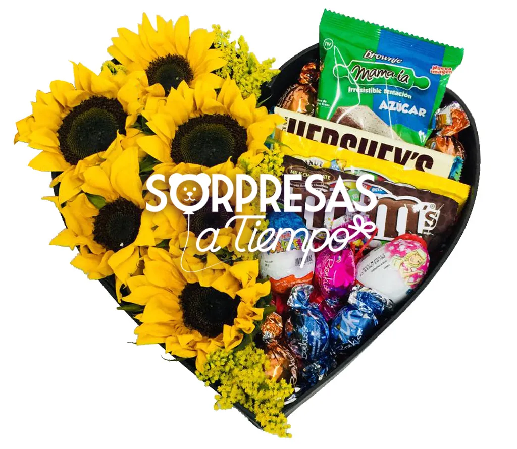 Corazón de Girasoles (A021-2)