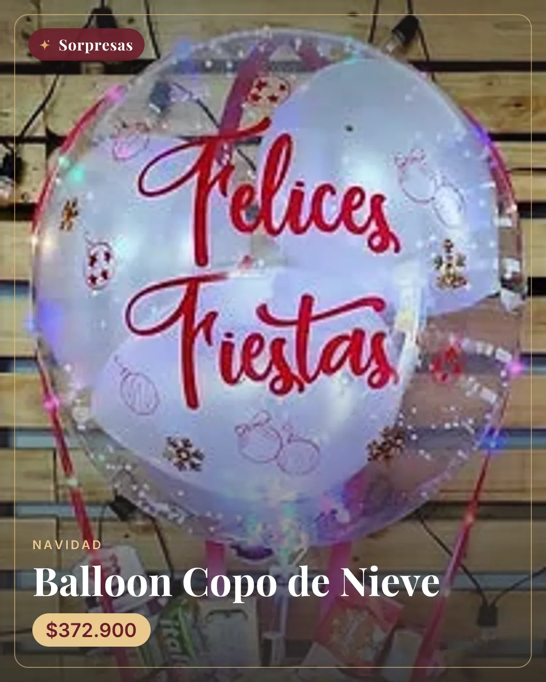 Balloon Copo de Nieve