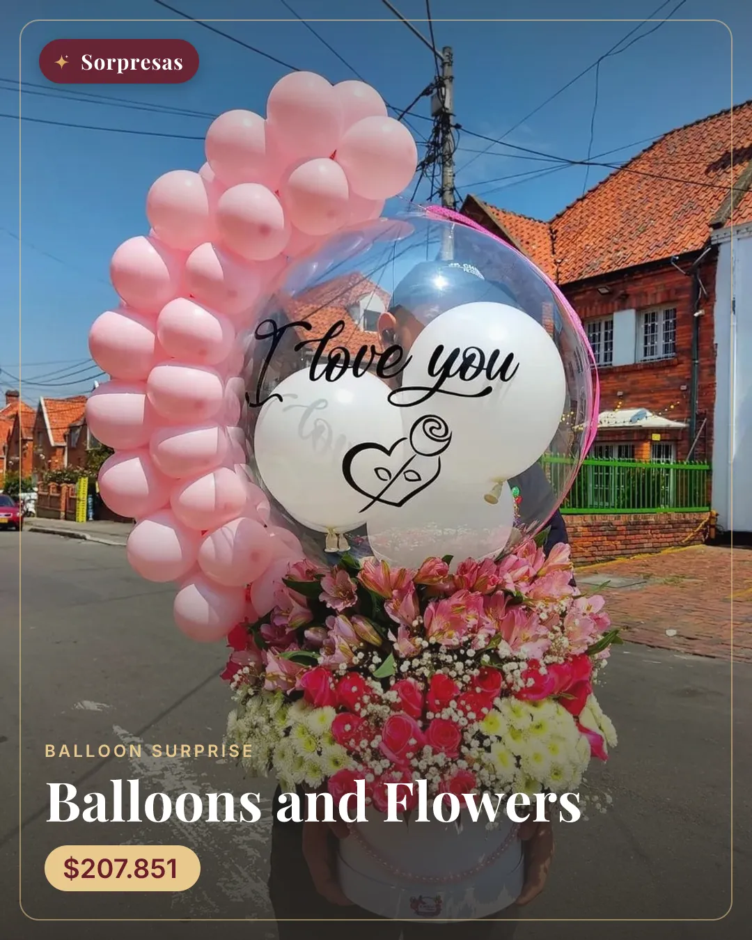 Balloons and Flowers
