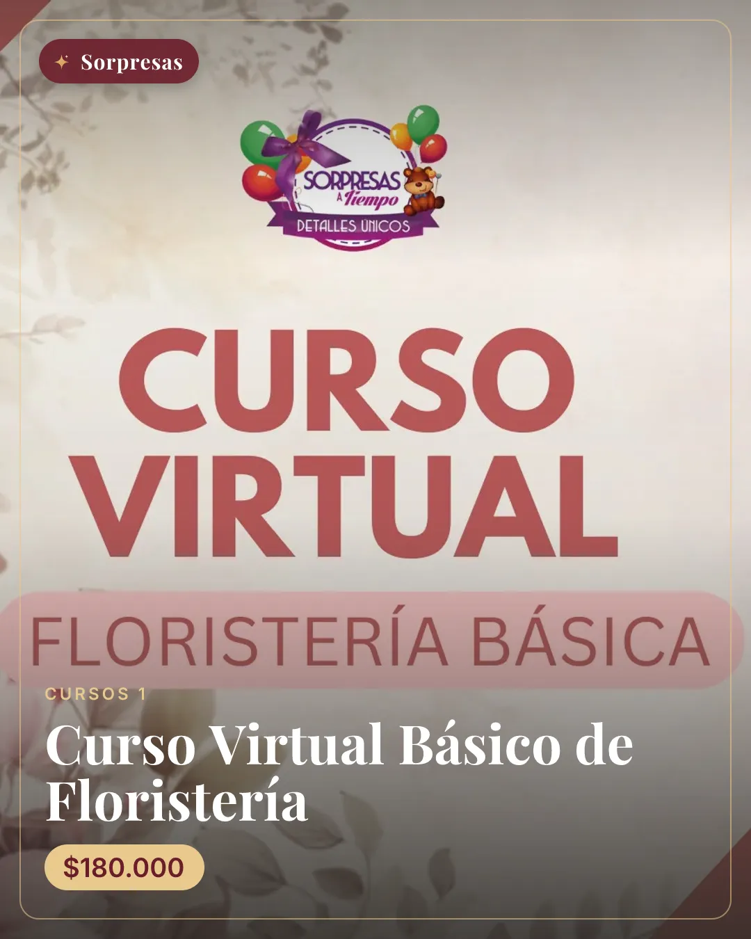 Curso Virtual Básico de Floristería