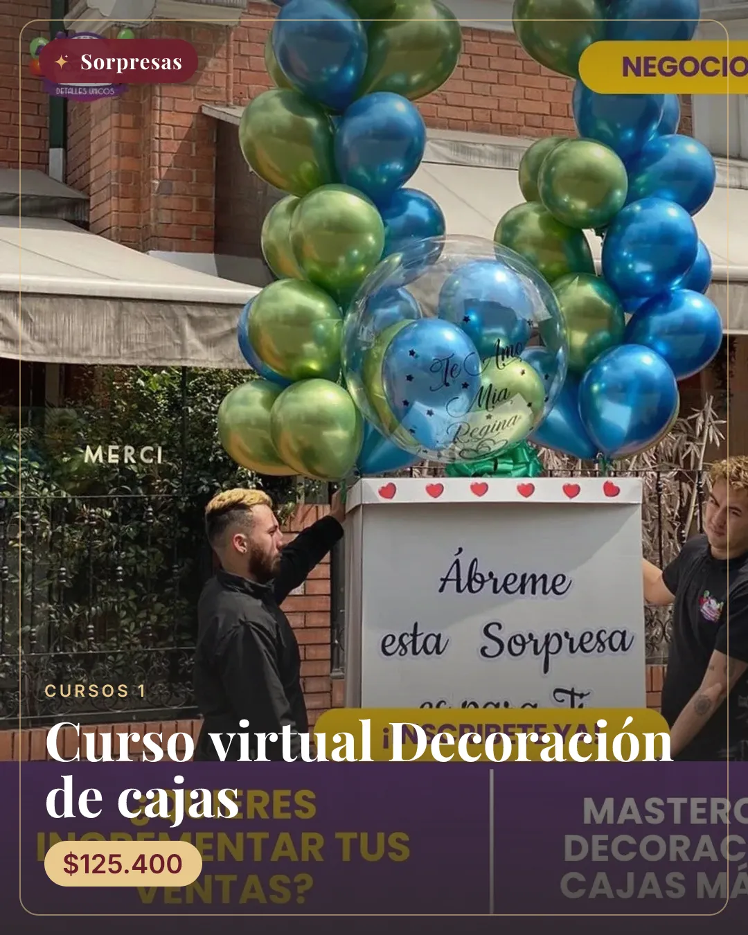 Curso virtual Decoración de cajas