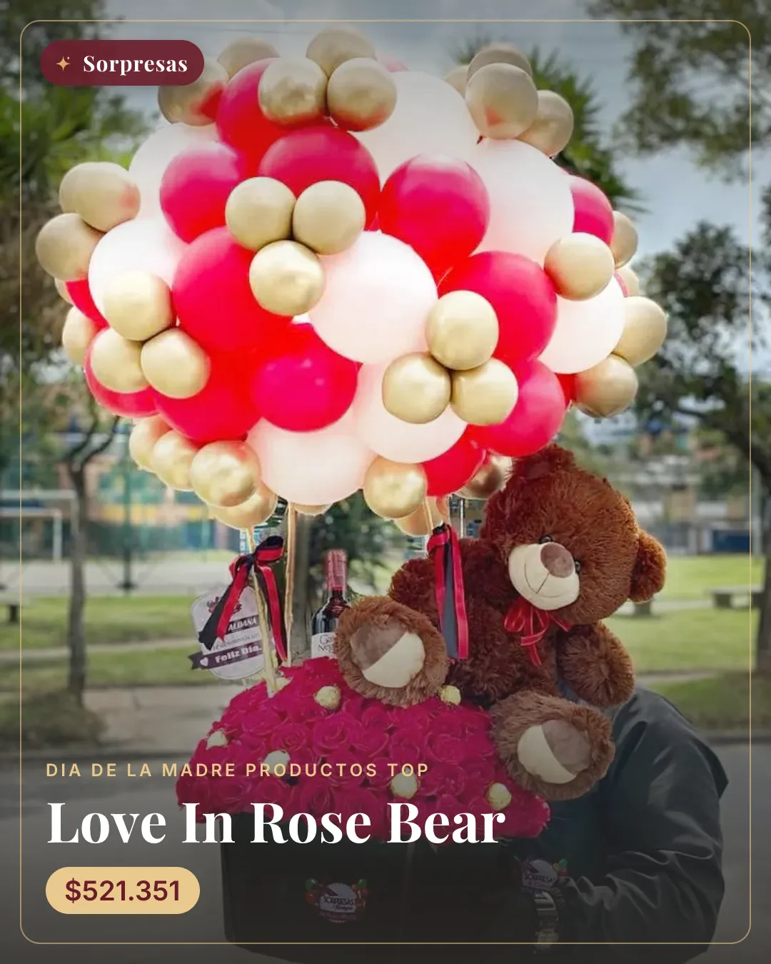 Love In Rose Bear