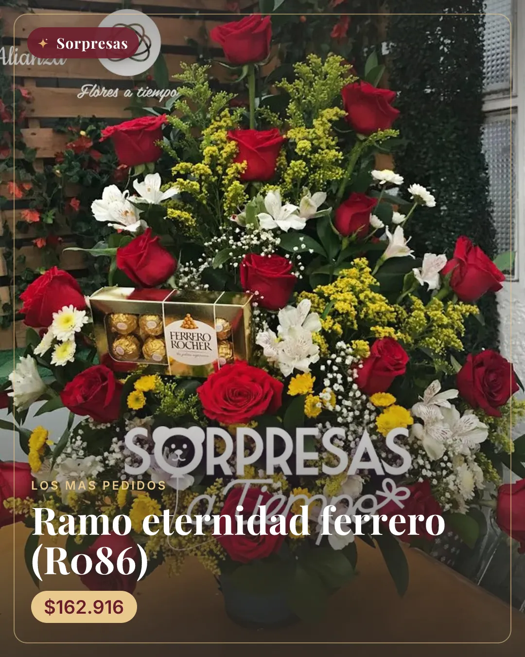 Ramo eternidad ferrero (R086)