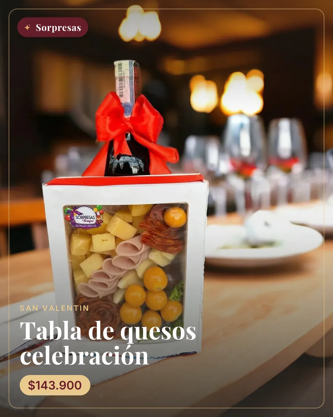 Tabla de quesos celebración